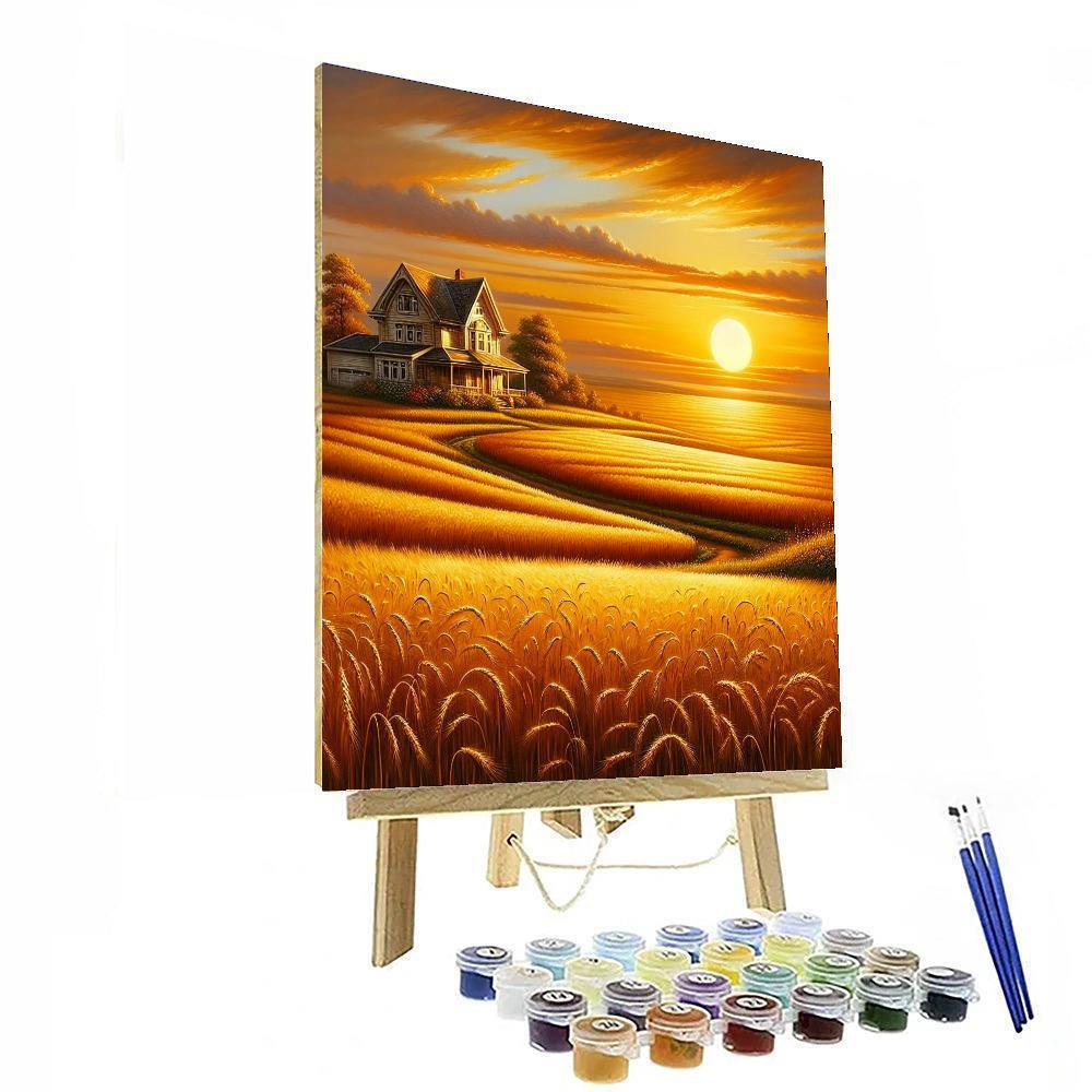 Golden Harvest Homestead Paint By Numbers Art