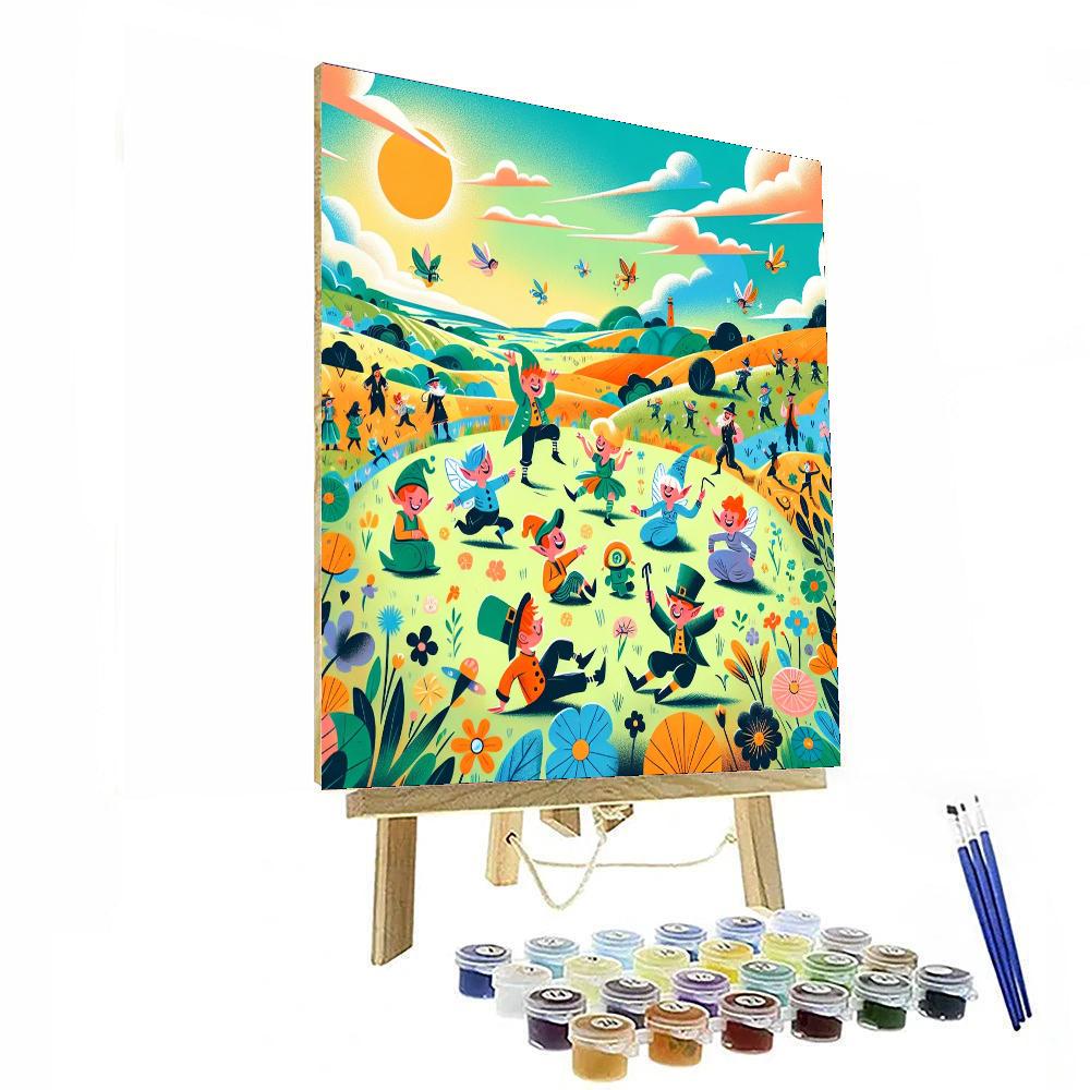 Magic Meadow Mischief Paint By Numbers Art