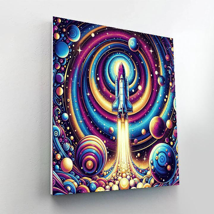 Imaginative Space Exploration DIY Paint By Numbers
