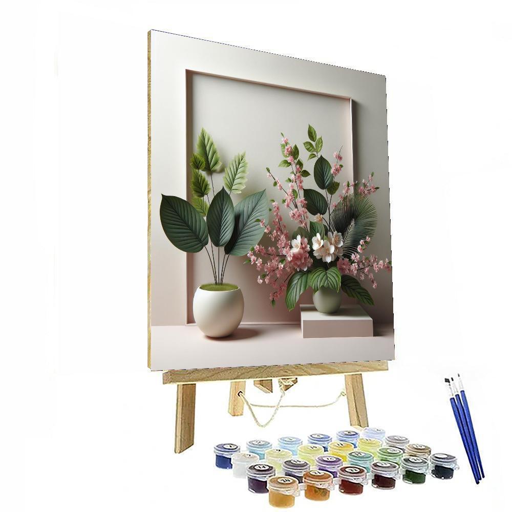 Chic Botanical Dream DIY Paint By Numbers