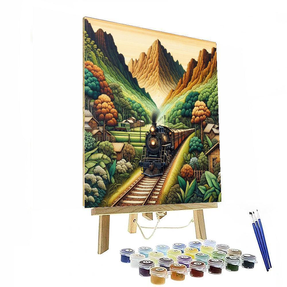 Timeless Vintage Train Number Painting