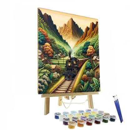 Timeless Vintage Train Number Painting