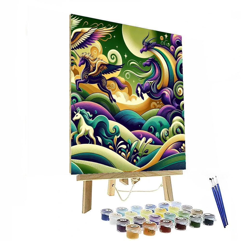 Mythical Creatures Unleashed Paint By Numbers Kits