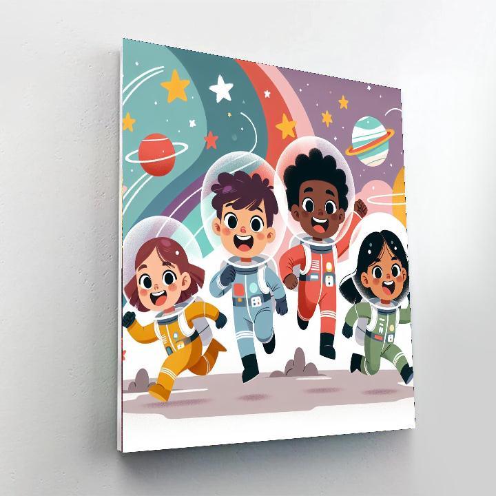 Galactic Star Chase Paint By Number
