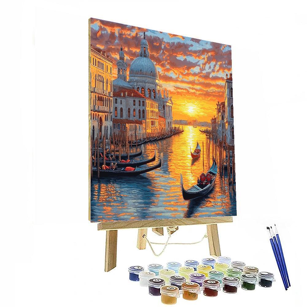 Canaletto Inspired Historic Enchantment Of Venice  Paint By Numbers Kits