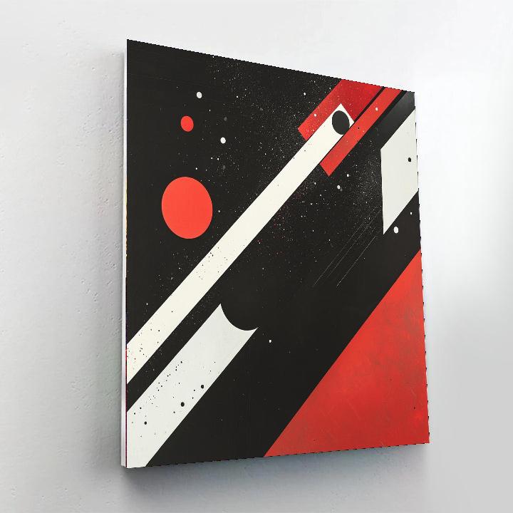 Kazimir Malevich Inspired Cosmic Rhythm Harmony  Paint By Numbers