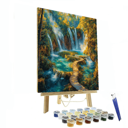 Plitvice Lakes National Park - Plitvička Jezera Paint By Numbers Kits