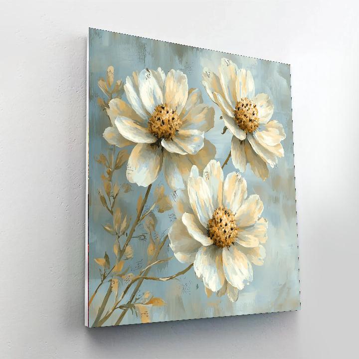 Leonardo Da Vinci Inspired Harmony Of Petals  Paint By Numbers Art