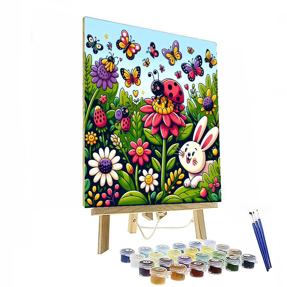 Cute Critters In The Garden DIY Paint By Numbers