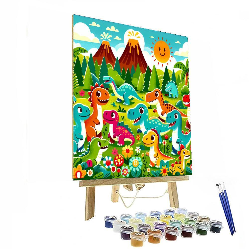 Dino Park Adventure Paint By Numbers