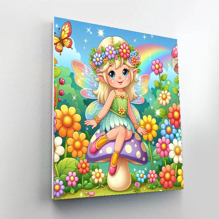 Wonderful Fairy Garden Painting Number Kit