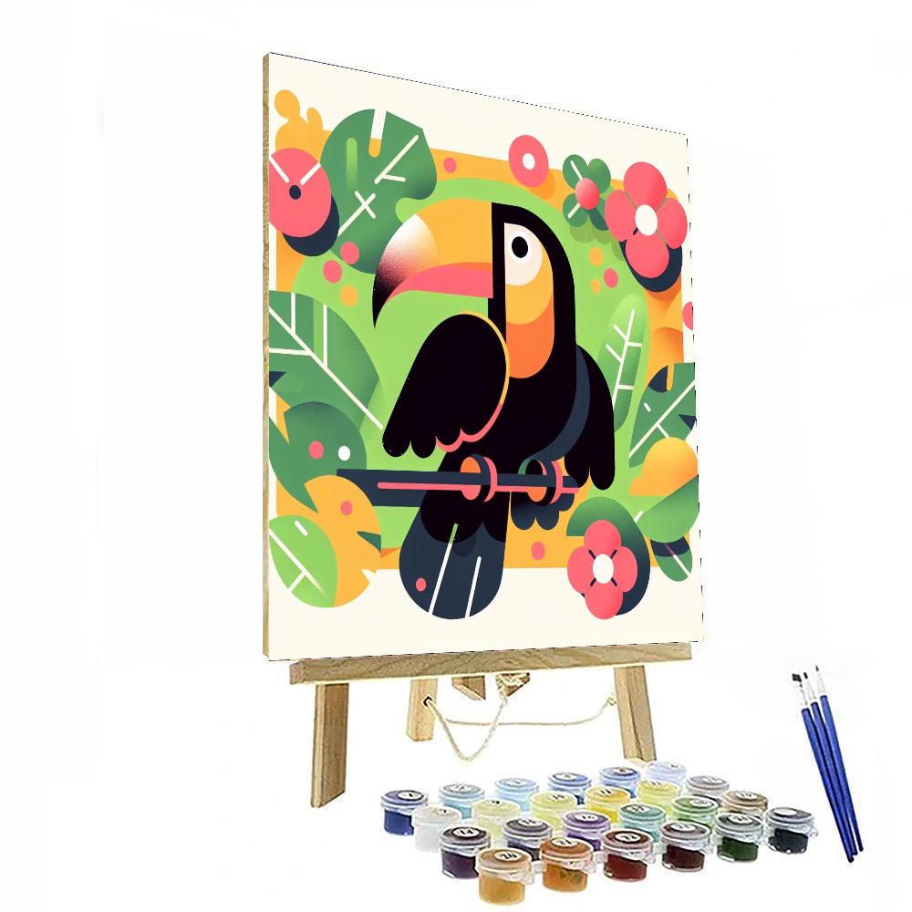 Tropical Toucan Tale Numbered Painting Kits