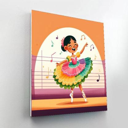 Dynamic Ballerina Paint By Number