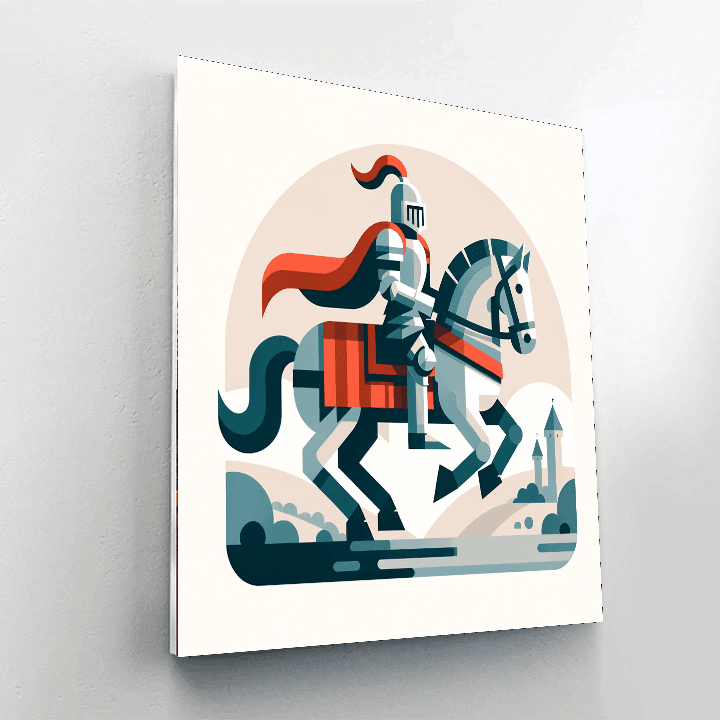 Medieval Knight Quest Paint By Numbers