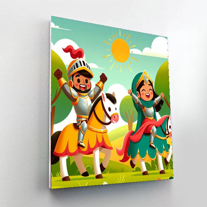 Brave Knights Paint By Number