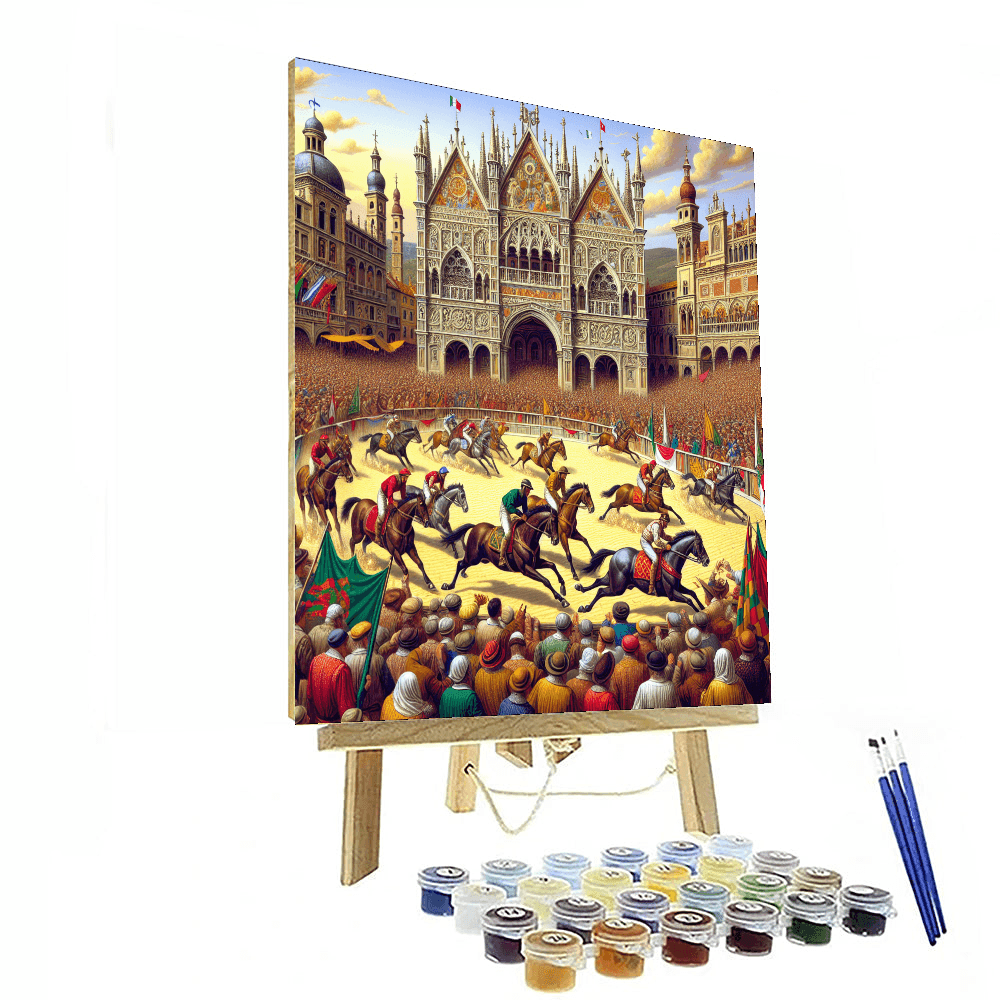 Palio Di Siena - Siena, Italy Number Painting