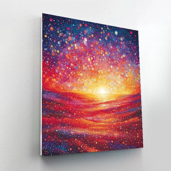 Georges Seurat Inspired Cosmic Dawn  Paint By Numbers Kits