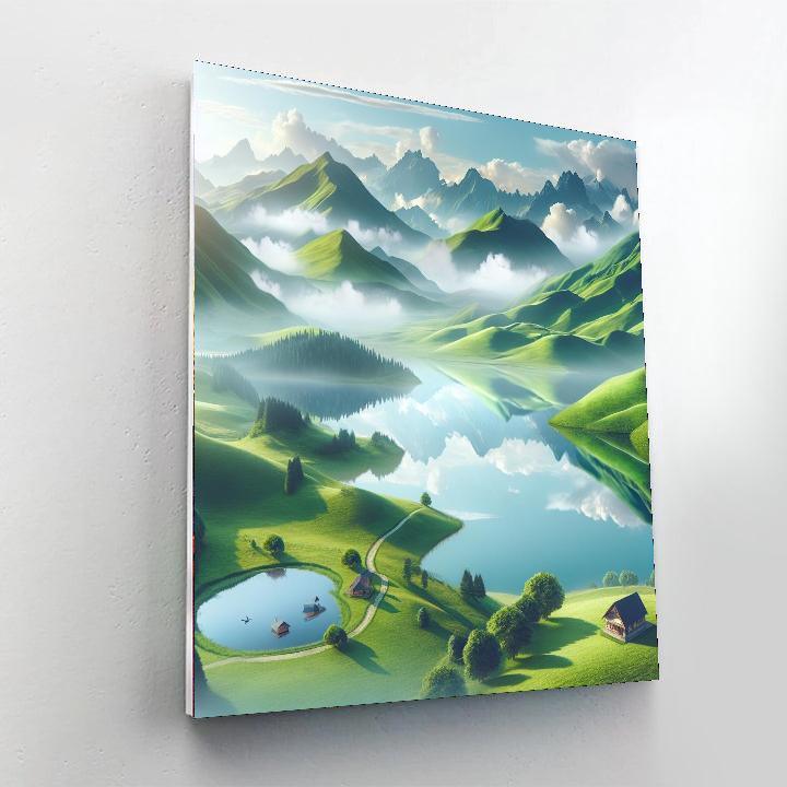 Majestic Highland Retreat Paint By Numbers Art
