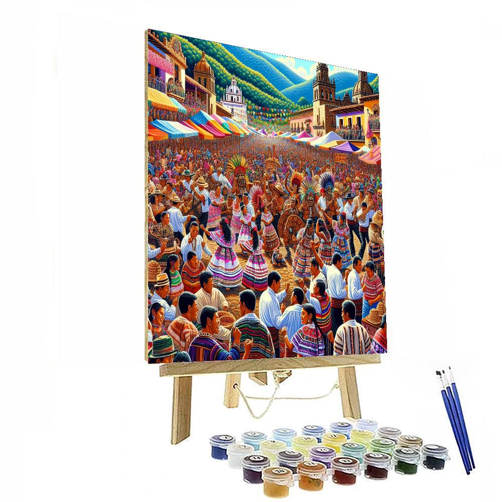 Pahuatl Festival DIY Paint By Numbers