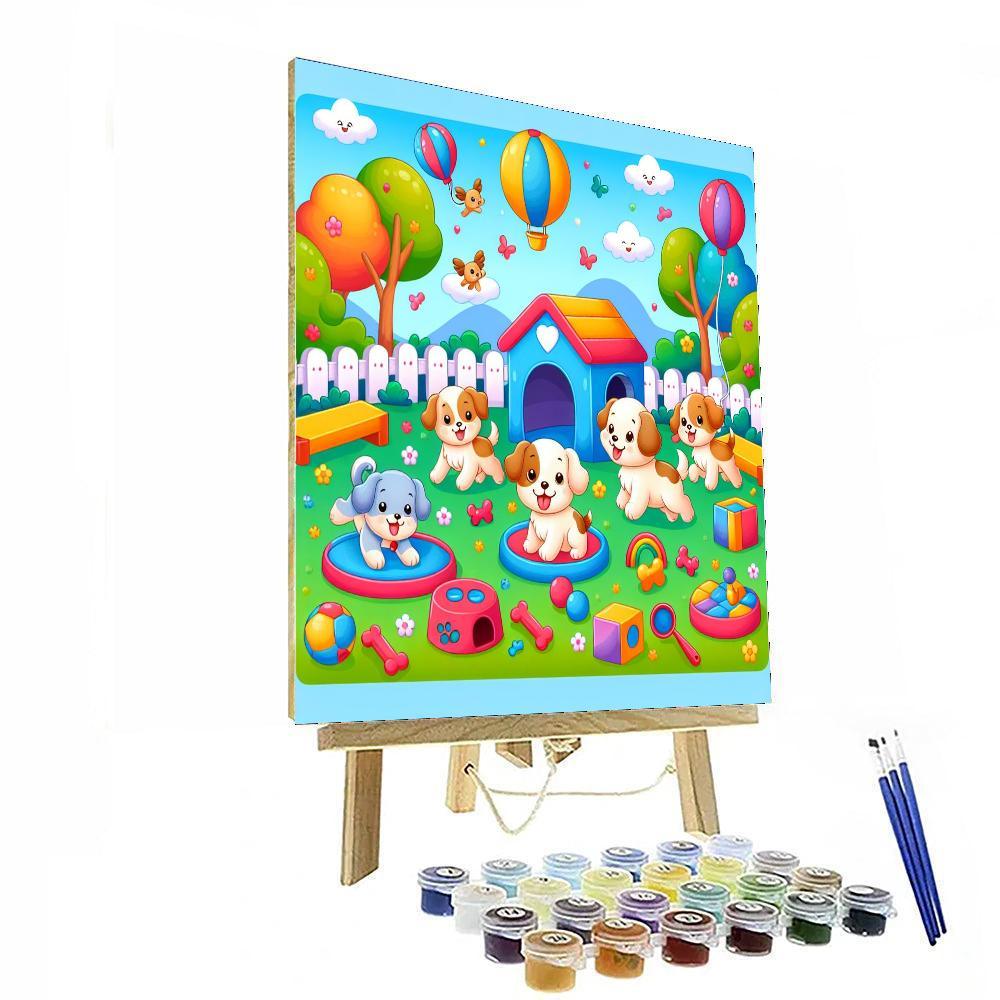 Puppy Palooza Painting Number Kit