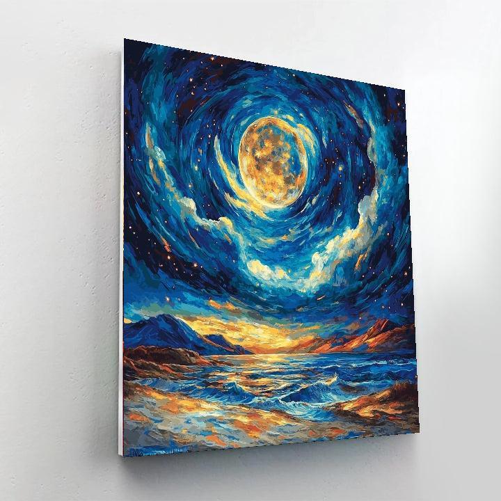 Vincent Van Gogh Inspired Van Gogh's Lunar Fantasy  Numbered Painting Kits