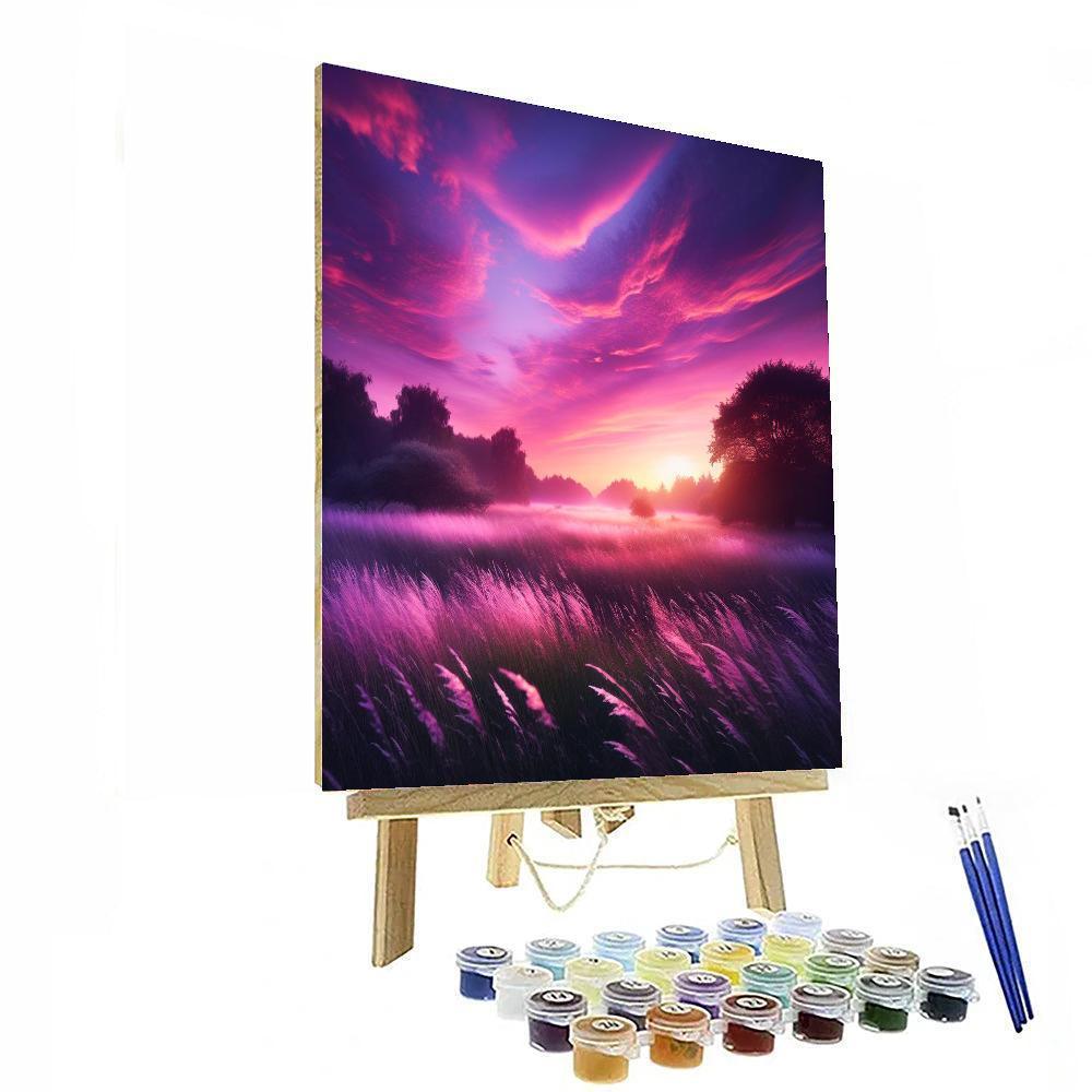Ethereal Twilight Meadows Painting By Numbers Kit