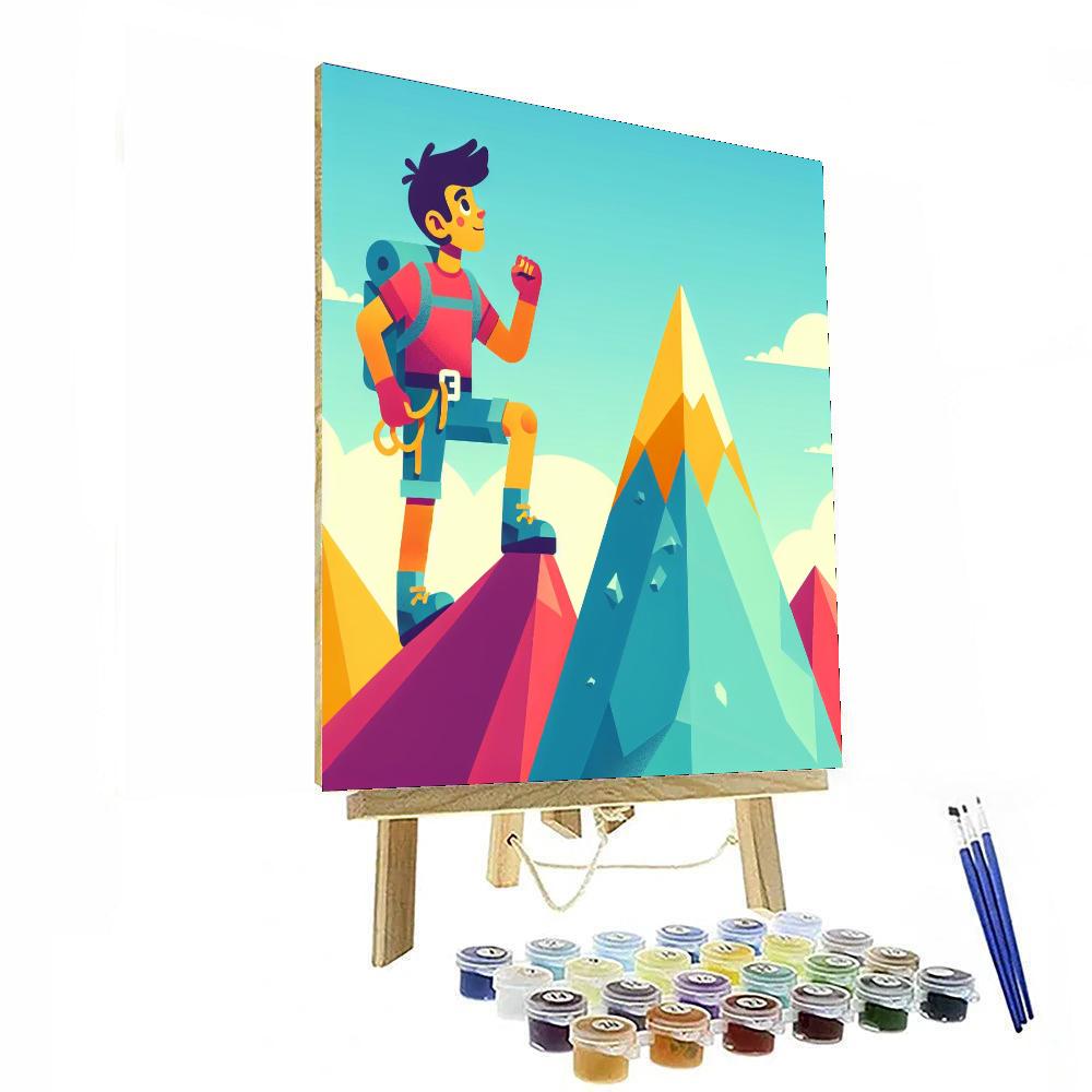 Mountain Climber's Adventure Numbered Painting Kits