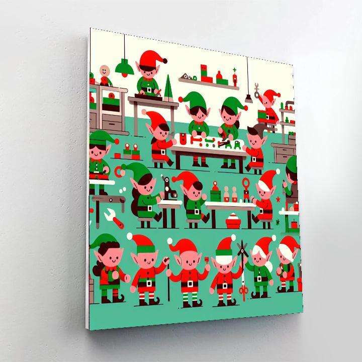 Enchanted Elves Workshop Paint By Numbers Kits