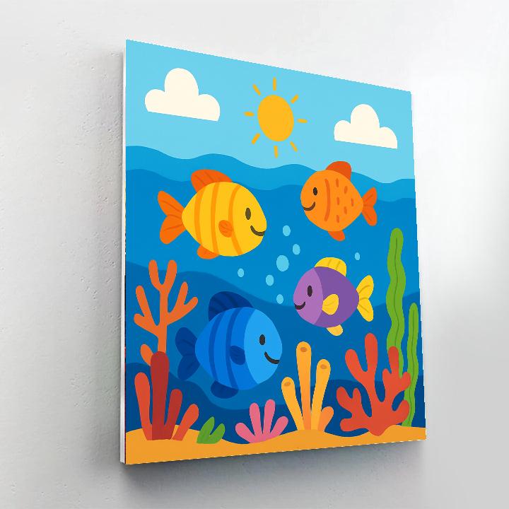 Funny Fishes Paint By Color