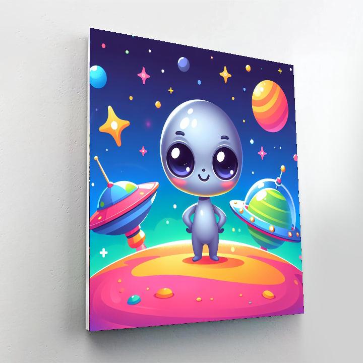 Adorable Alien Adventure Paint By Color