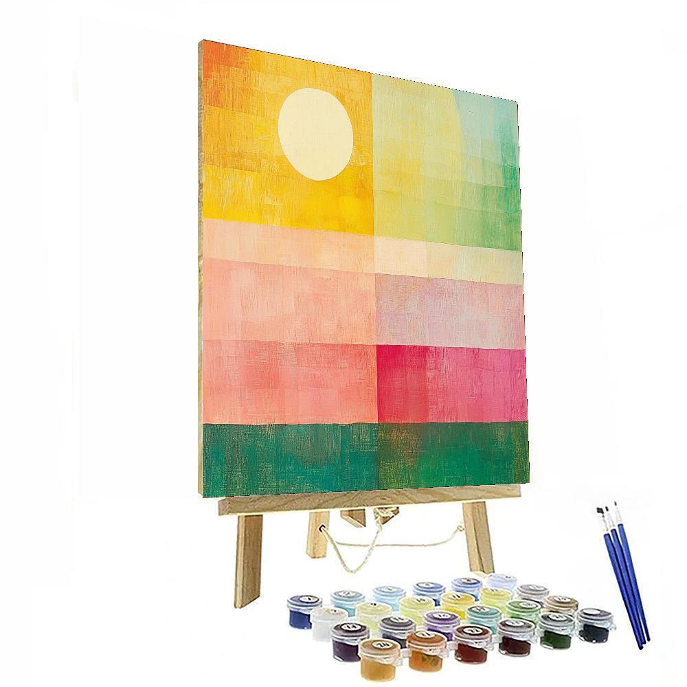 Paul Klee Inspired Radiant Harmonics  Paint By Numbers Art