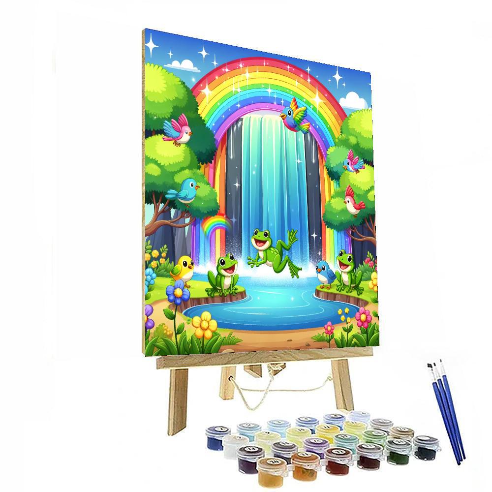 Enchanted Waterfall Adventure Painting Number Kit