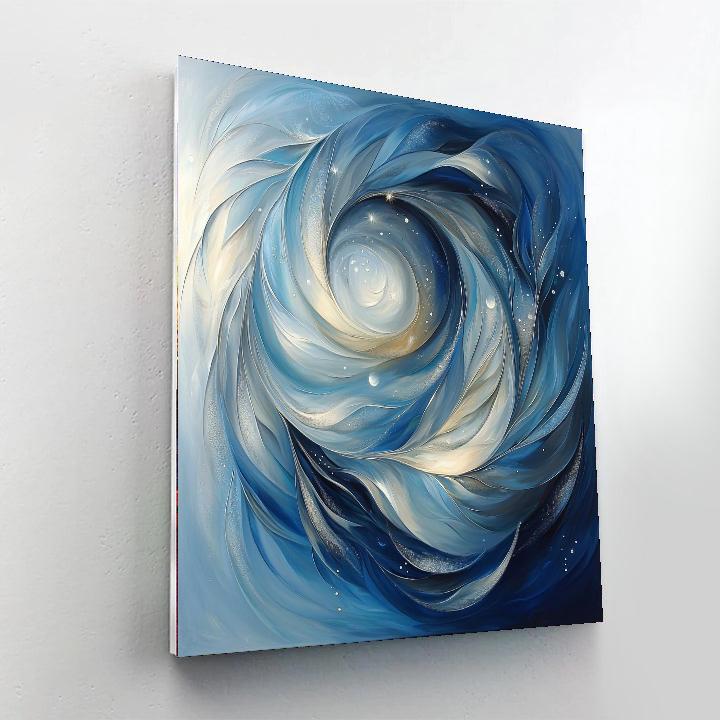 Zhao Mengfu Inspired Essence Of Celestial Harmony  Paint By Color