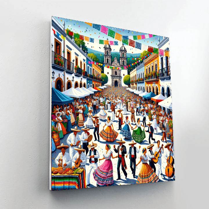 Pahuatlan Carnival - Pahuatlan, Mexico Paint By Color