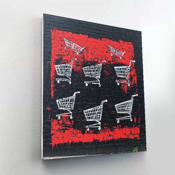 Banksy Inspired Consumer's Illusion  DIY Paint By Numbers