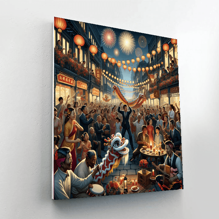 Chinese New Year - Various Locations DIY Paint By Numbers