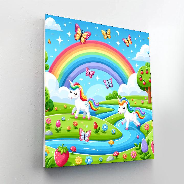 Unicorn Paradise Paint By Numbers Art