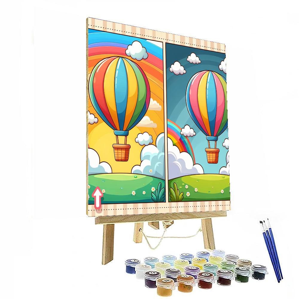 Rainbow Adventure Balloon Paint By Number