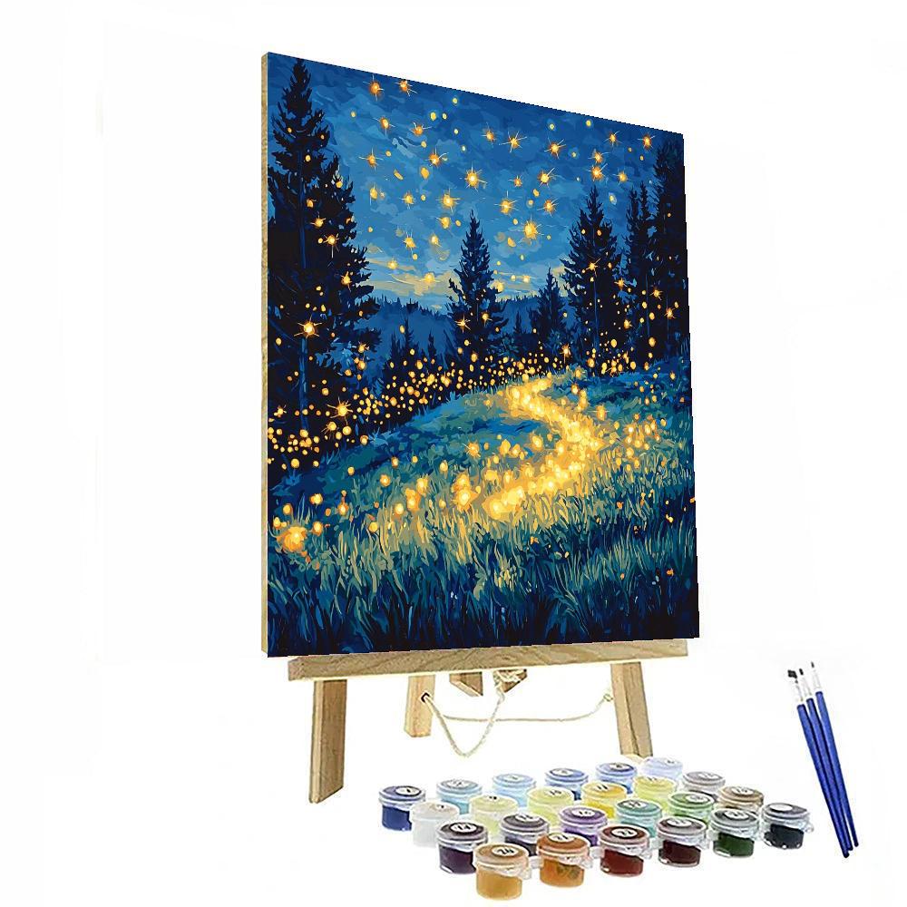 Catching Fireflies Paint By Number