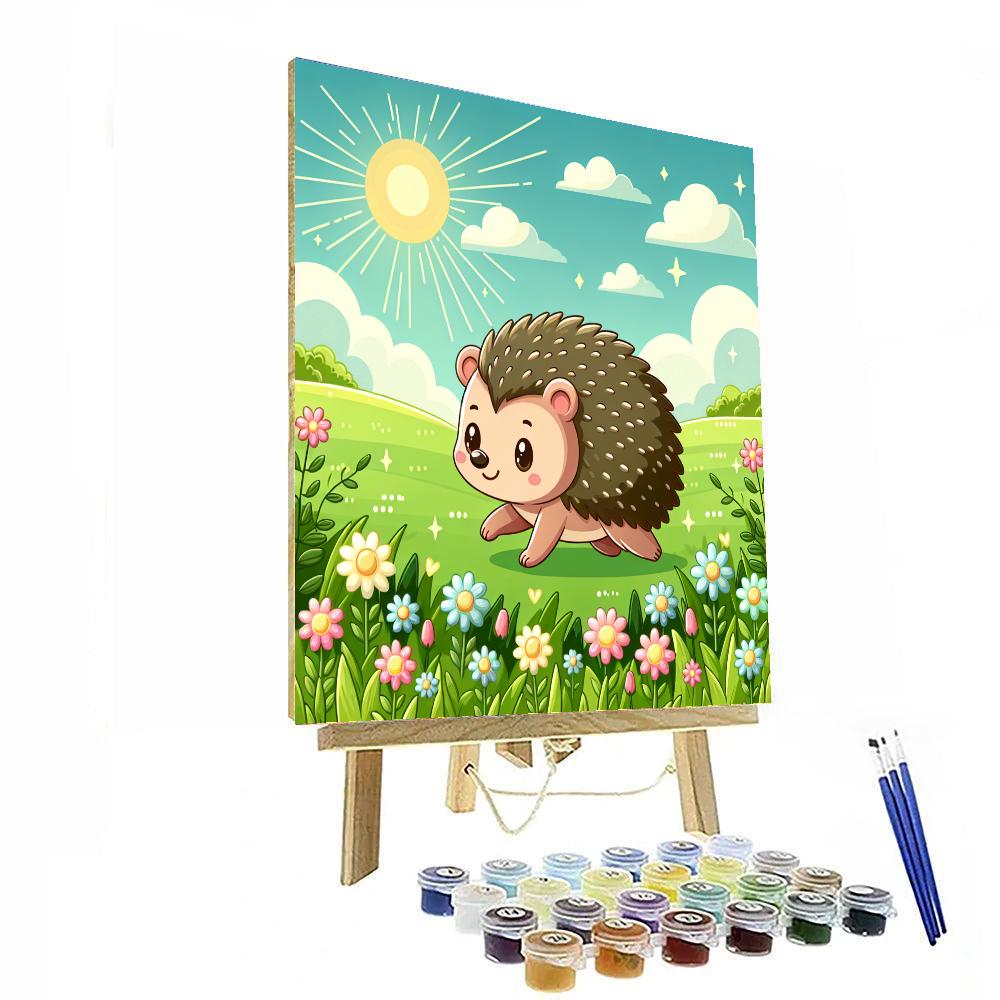 Puzzling Hedgehog Painting By Numbers Kit