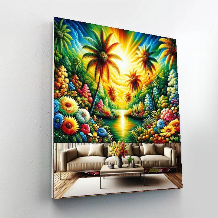 Sunny Tropical Vibes Paint By Number