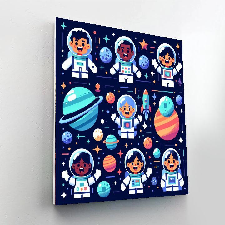 Exciting Space Expedition Paint By Numbers Kits
