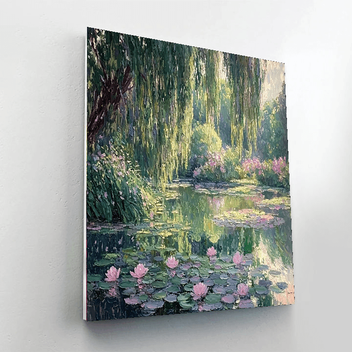 Claude Monet Inspired Ethereal Garden Dreamscape  DIY Paint By Numbers