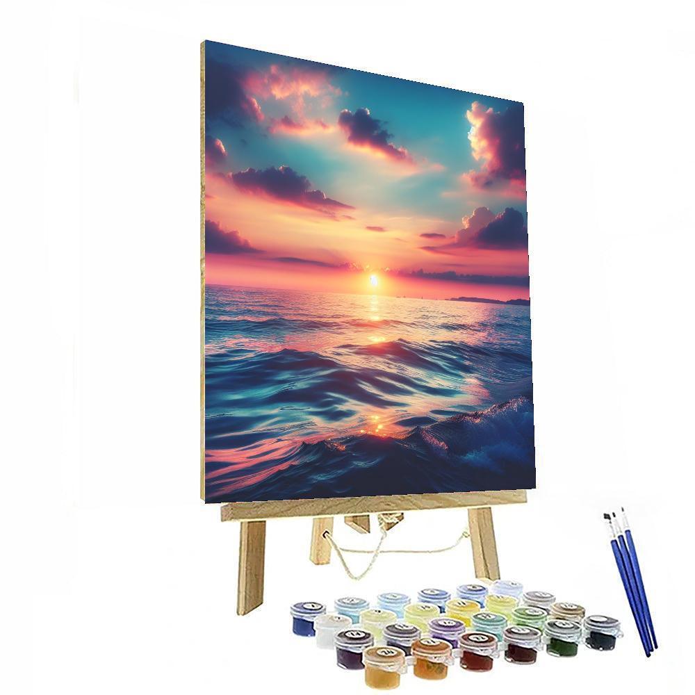 Nautical Sunset Serenity Paint By Number