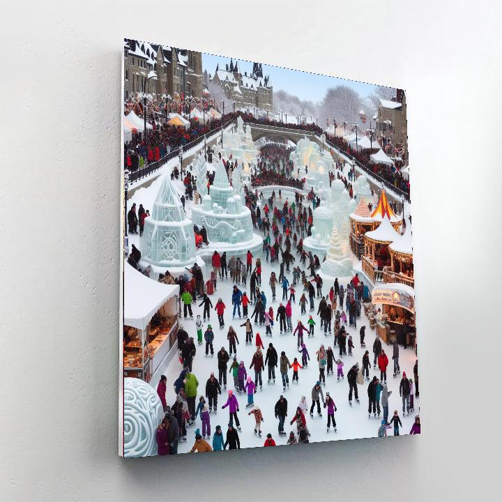 Winterlude Festival Painting Number Kit