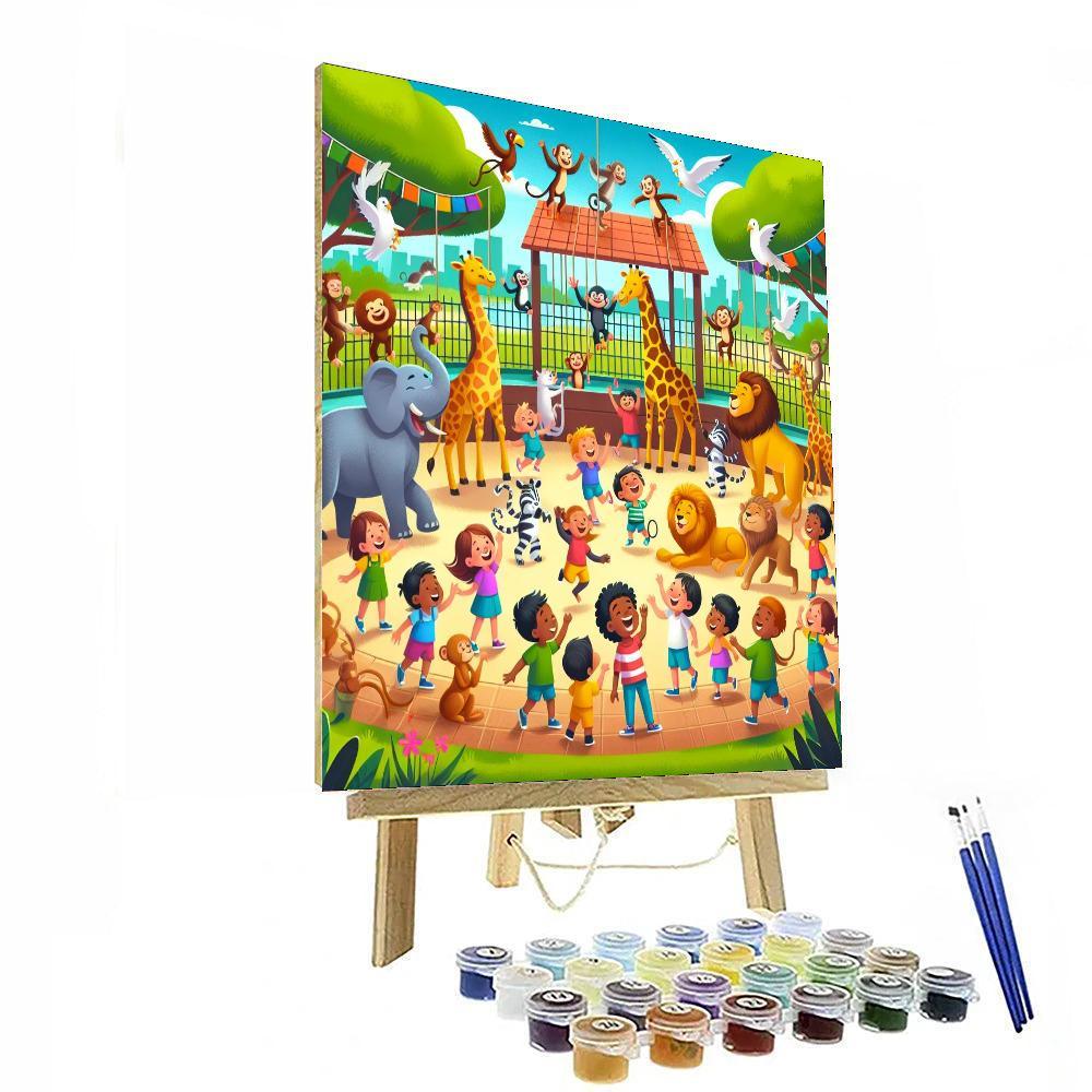 Joyful Zoo Adventure Paint By Numbers