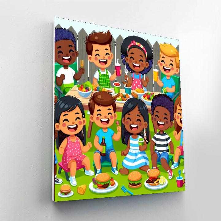 Sunny Summer Bbq Paint By Numbers Art