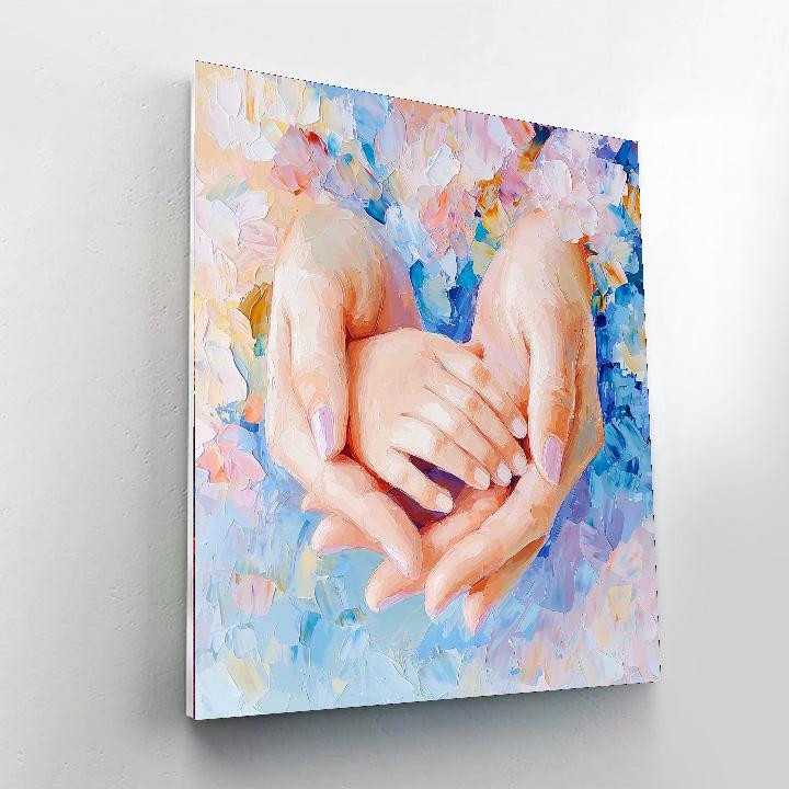 Mom's Caring Hands Painting By Numbers Kit