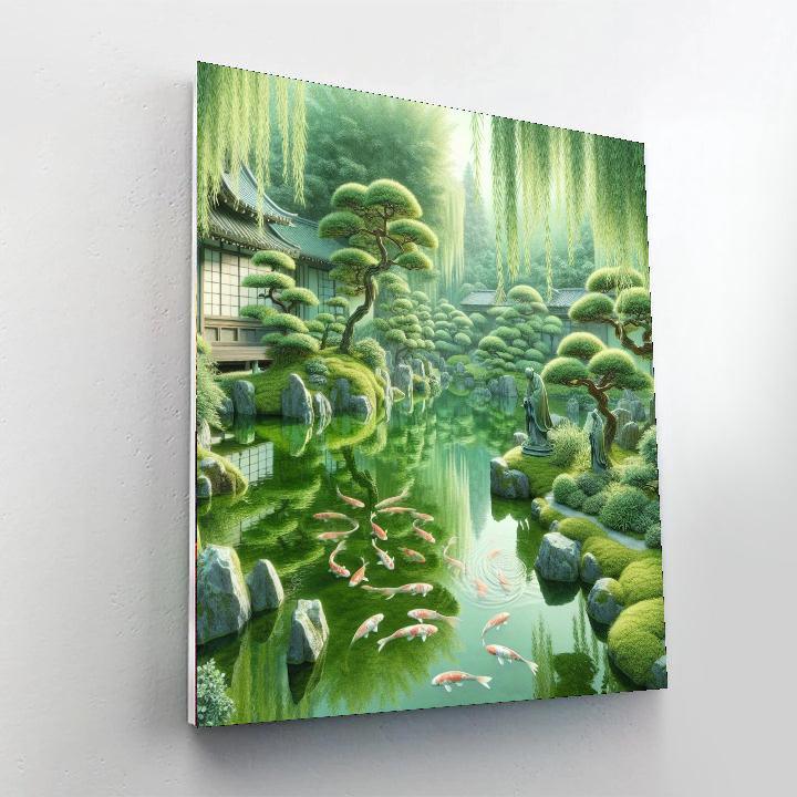 Serene Japanese Retreat Paint By Number