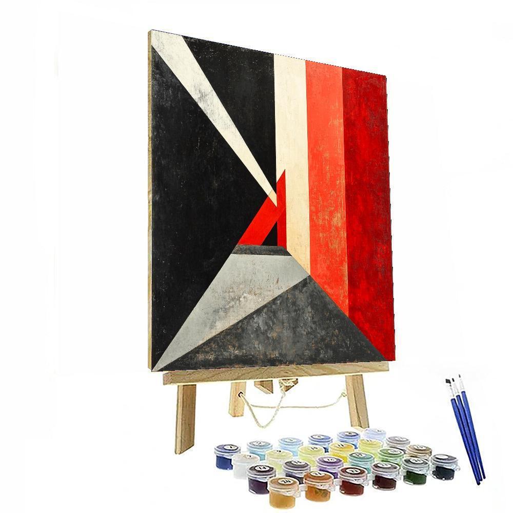 Kazimir Malevich Inspired Contrast Of Forms  Painting Number Kit